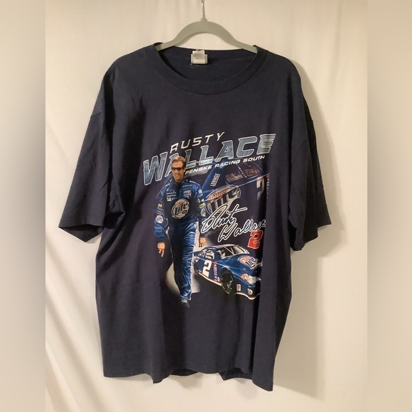 CHASE Authentics Nascar Rusty Wallace #2 Double-Sided T-Shirt - Picture 1 of 7
